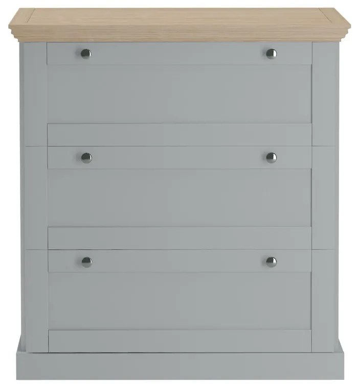 Szürke magas komód 75x80 cm Binz – Støraa