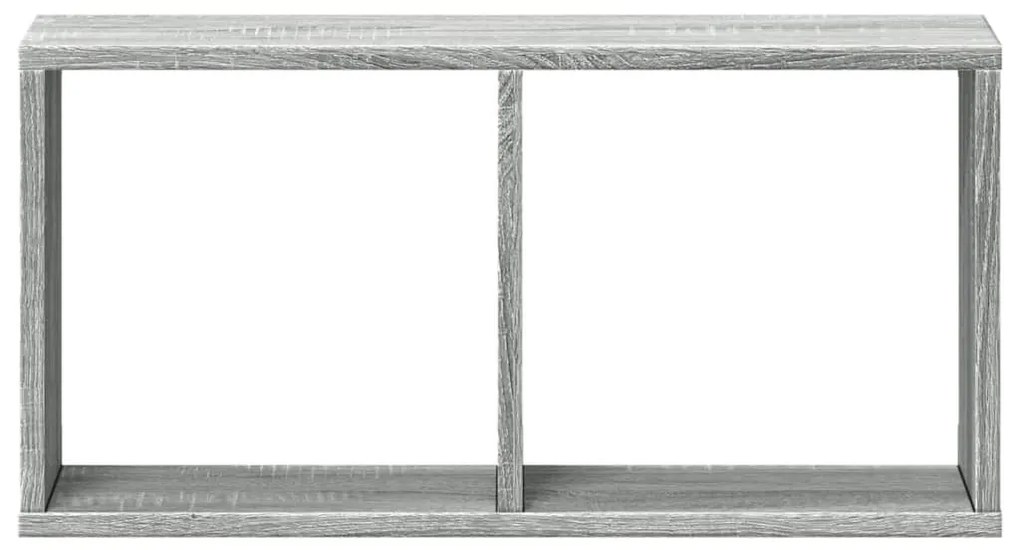 szürke sonoma színű szerelt fa faliszekrény 60 x 16 x 30 cm