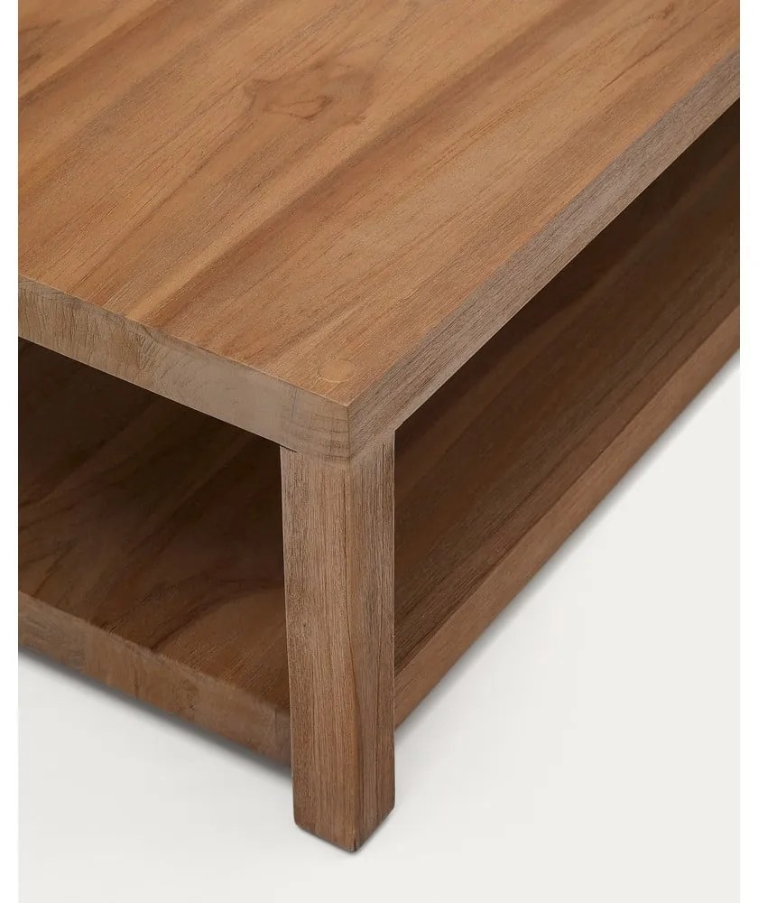 Natúr színű teakfa dohányzóasztal 90x90 cm Sashi – Kave Home