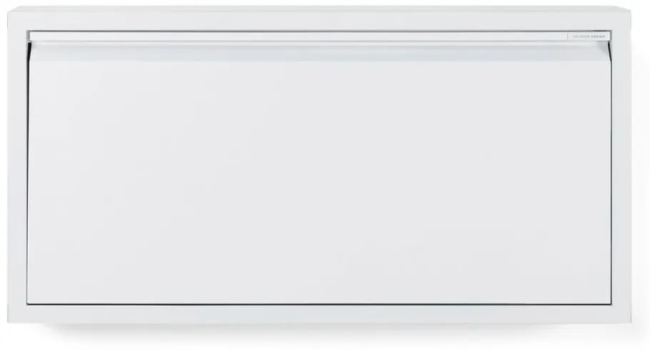 Fehér fém billenő ajtós cipőtartó 75x37,5x12,5 cm Billy – Spinder Design