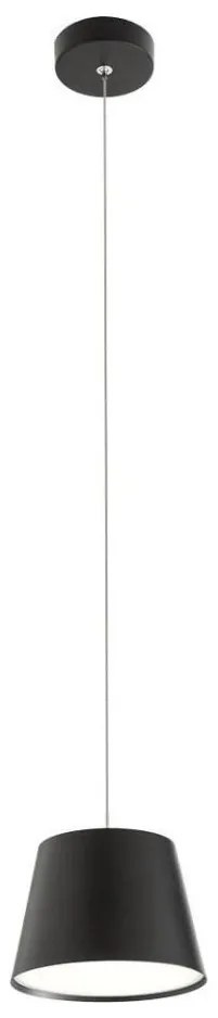 Redo 01-1496 - kábelre függesztett LED csillár LOLLI LED/6W/230V átm. 14 cm fekete