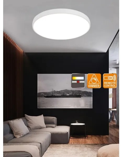 Top Light Metal 60B + távirányító - LED Dimmelhető mennyezeti lámpa LED/60W/230V + távirányító