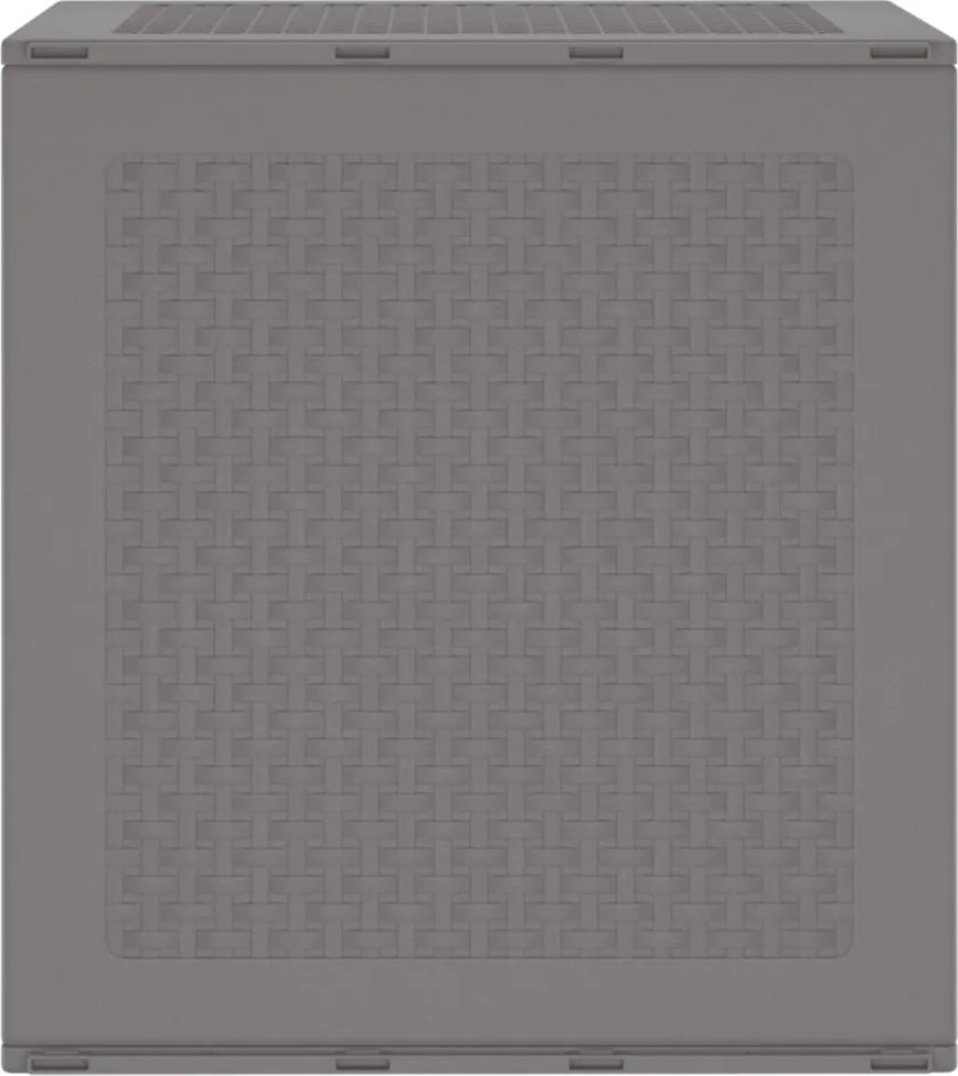 vidaXL Tároló Doboz Világosszürke 55 x 53 x 57 cm Polipropilén