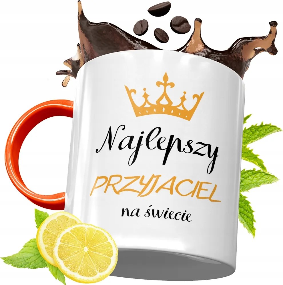 Narancssárga Bögre Barátnő Barátnőjének, fényképes nyomattal