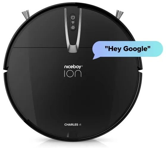 Niceboy ION Charles i4 - Intelligens robotporszívó 2in1 4400 mAh Wi-Fi fekete + távirányító