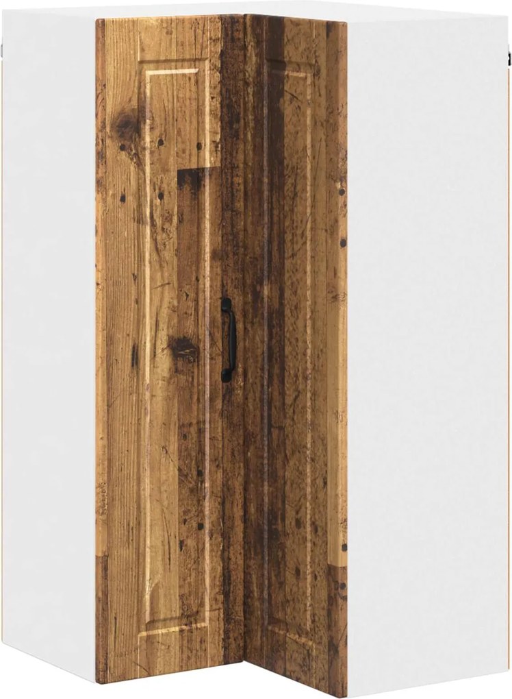 vidaXL Konyhaszekrény polcokkal Öreg fa 57 x 57 x 100 cm Faanyag
