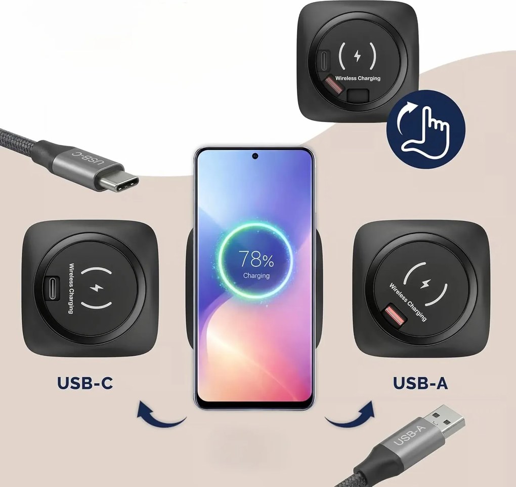 Deuba Magasságban állítható asztal 120 x 60 x 117 cm - fekete