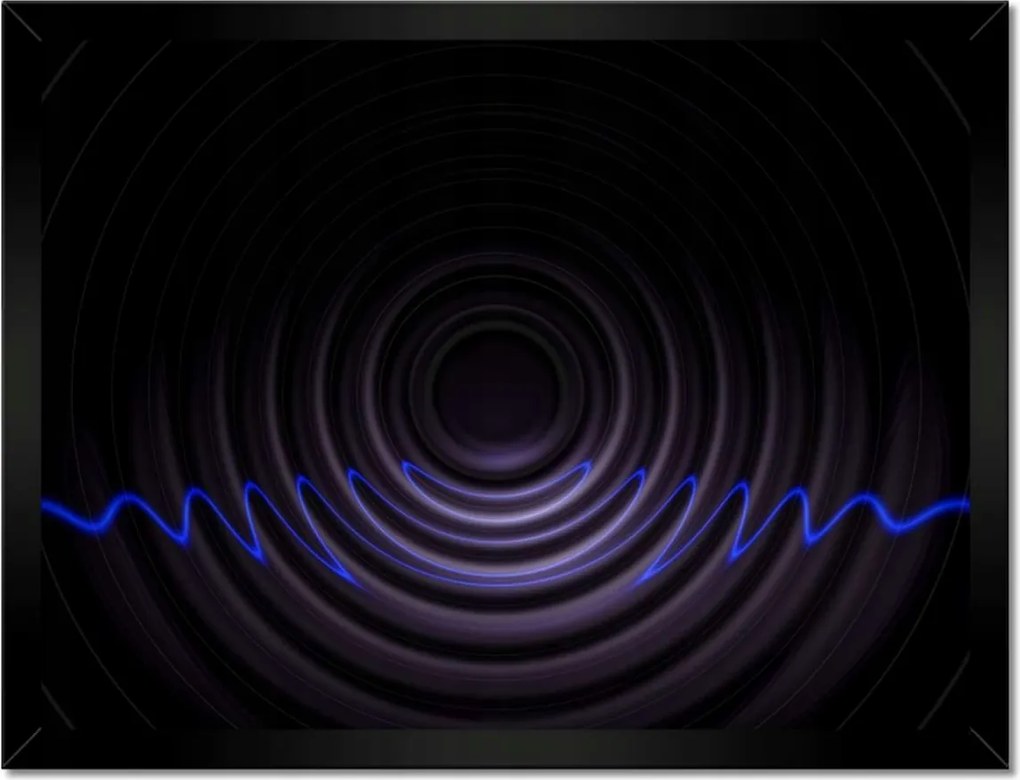 Poszterek keretben 40x30 Zenei hullámok