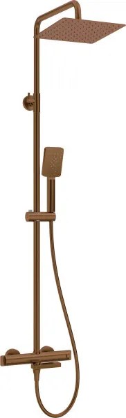 Deante esőztető zuhanyfej kádtöltő csapteleppel termosztatikus, szálcsiszolt bronz