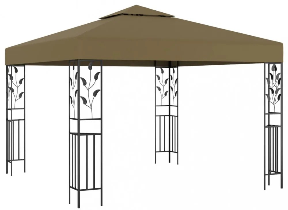 tópszínű pavilon 3 x 3 m 180 g/m²