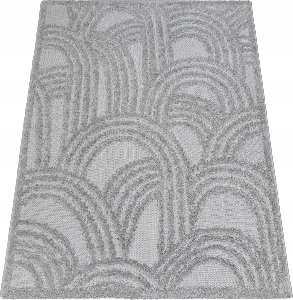 Nappali Szőnyeg Kétszintes Szürke Nagy 200x300cm Praktikus Modern 2x3