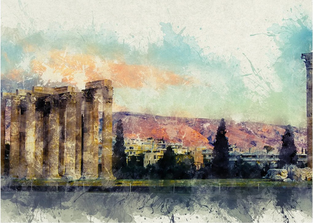 Kép - akropolisz, Athens, Görögország (70x50 cm)