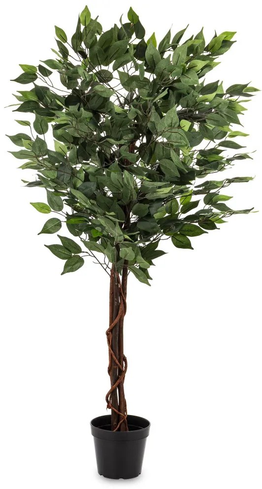Dísznövény Ficus Műanyag Zöld 125x70x70cm