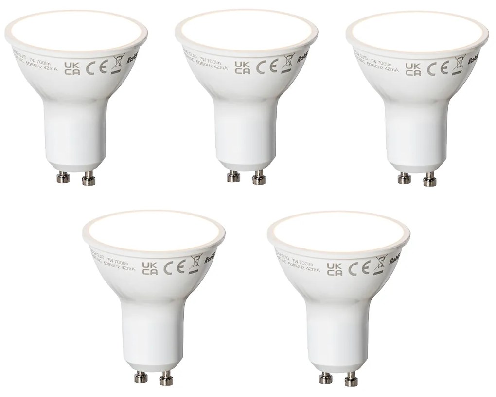 5 darabos Smart GU10 LED izzókészlet fehér 7W 700 lm 3000K