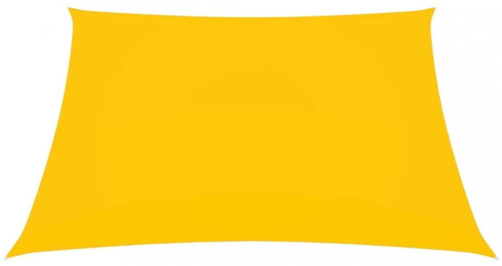 sárga téglalap alakú oxford-szövet napvitorla 3,5 x 4,5 m