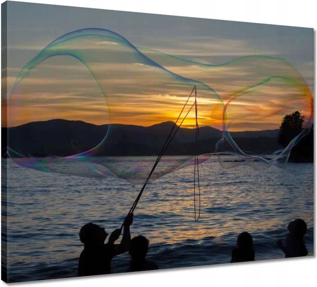 Vászonkép 50x40 Nagy szappanbuborék