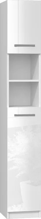 Marbela fürdőszoba szekrény, fényes fehér