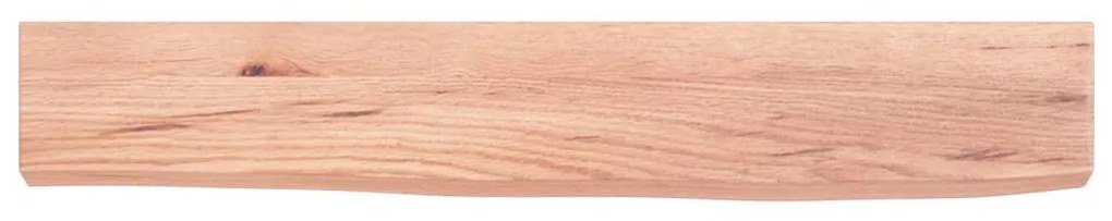 világosbarna kezelt tömör tölgyfa fali polc 60x10x4 cm