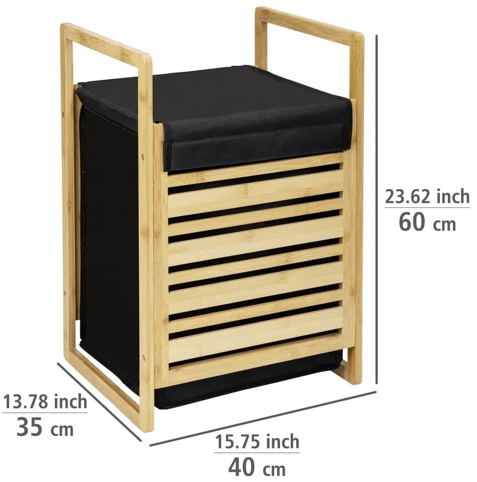 Textil szennyeskosár 47 l Ecori – Wenko