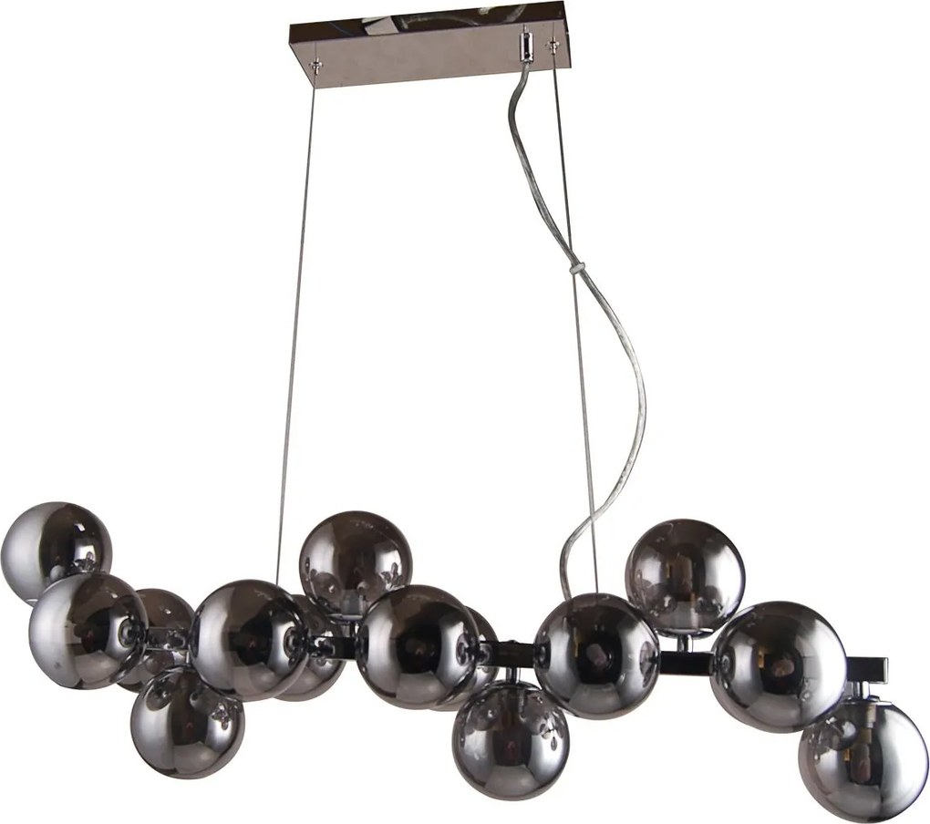 Italux glamour modern függeszték marbelio króm füstös itxpnd-6161-16 ch+sm