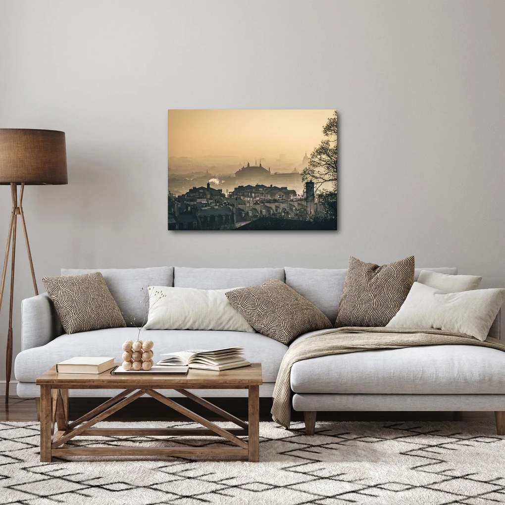 Kép - Város köd alatt (70x50 cm)