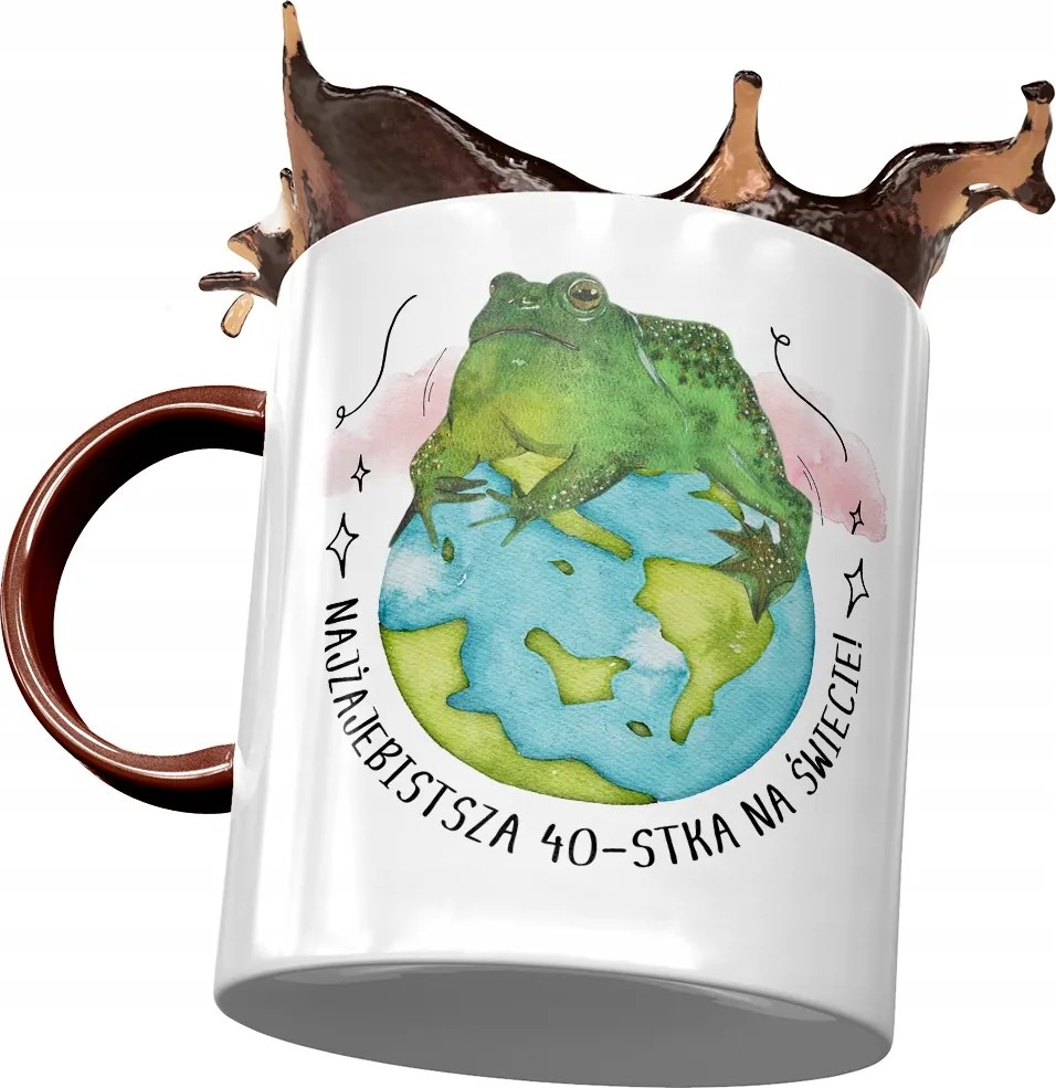 Bordó Bögre Születésnapra 40 40-es 40-es Ajándék Nyomtatott Fotóval