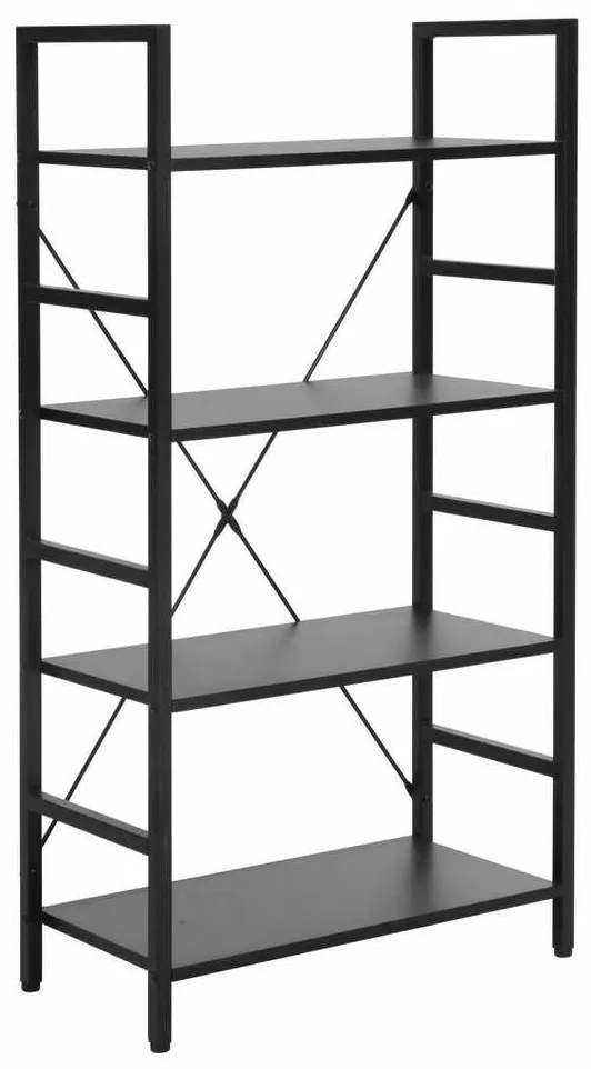 Minto polcrendszer, 4 polc, fekete