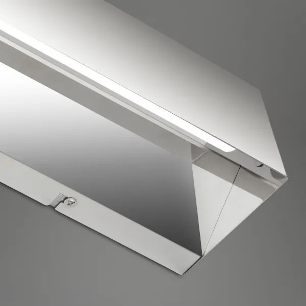 Briloner 2204-018 - LED Kültéri fali lámpa LED/8W/230V IP44 króm