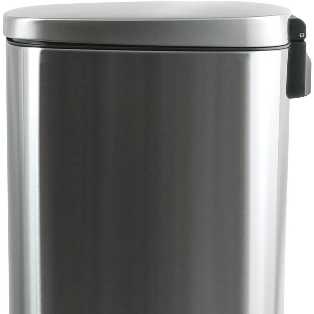 Spirella Soft-close Akira pedálos hulladékgyűjtő 50 l, csiszolt rozsdamentes acél, 50 l