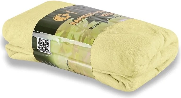EMI Krém színű frottír gumis lepedő, 90x200-as lap