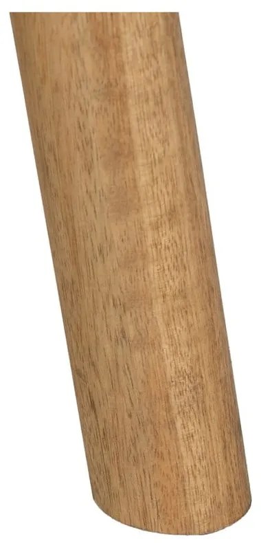 Natúr színű mangófa kerek dohányzóasztal ø 60 cm Mao – Ixia