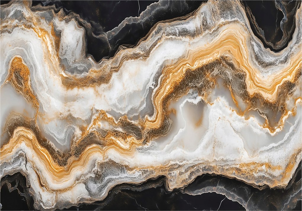 Fotótapéta Márvány Absztrakt Arany Elegancia Luxus Art 312x219 +ragasztó