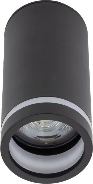 TK LIGHTING 6918 JET Hengeres Mennyezeti Lámpa Fekete GU10 IP20