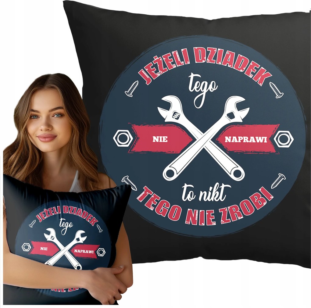 Párna Egyedi Ajándék Nagyszülők Napjára Puha Párna Nyomott Mintával