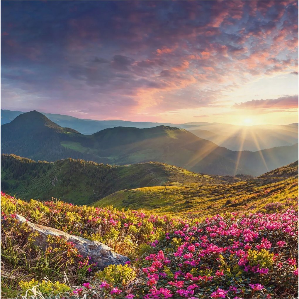 Flizelina fotótapéta Nappaliba és Hálószobába Hegyi panoráma 250x250