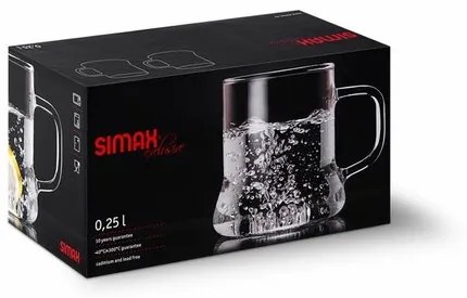 Simax 2522/2 üveg bögre Look 0,25 l, 2 db