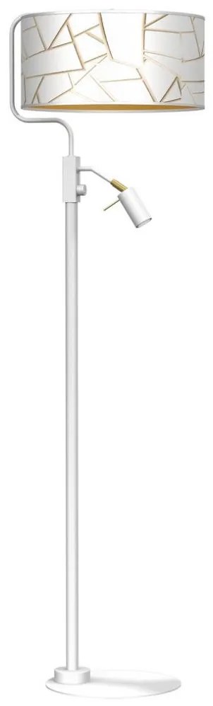 Állólámpa ZIGGY 1xE27/40W/230V + 1xGU10/MR11/7W fehér/arany