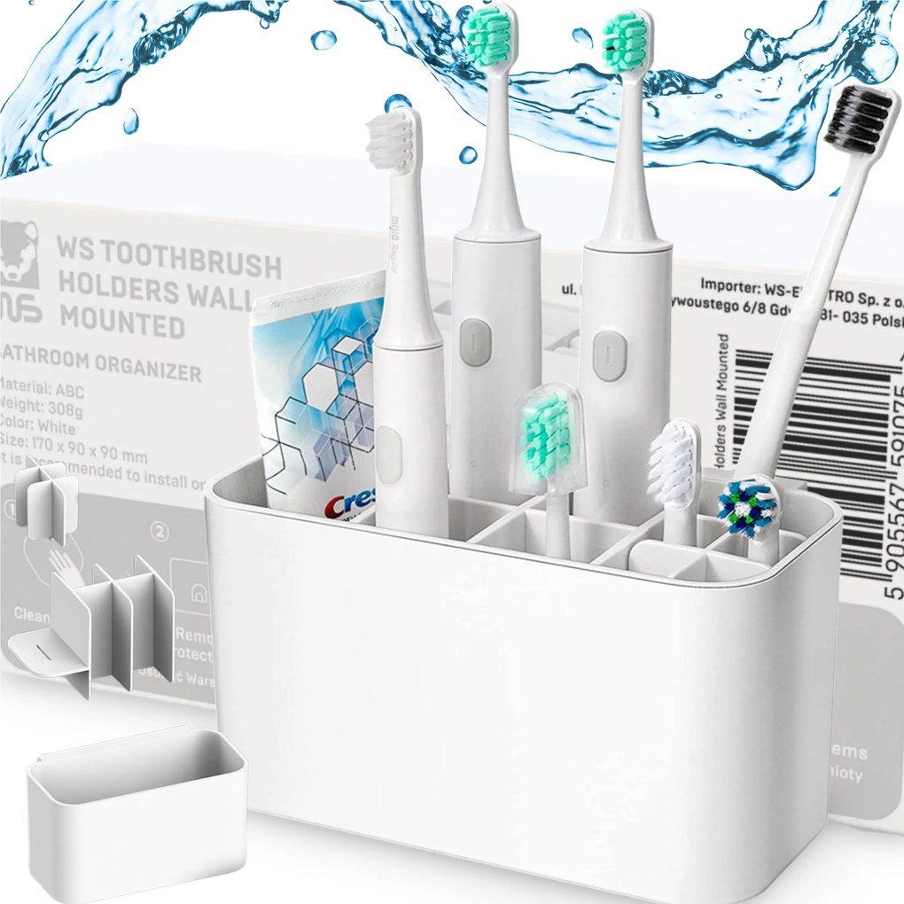 Fogkefe tartó Fürdőszoba rendszerező Tároló Akasztó Bögre