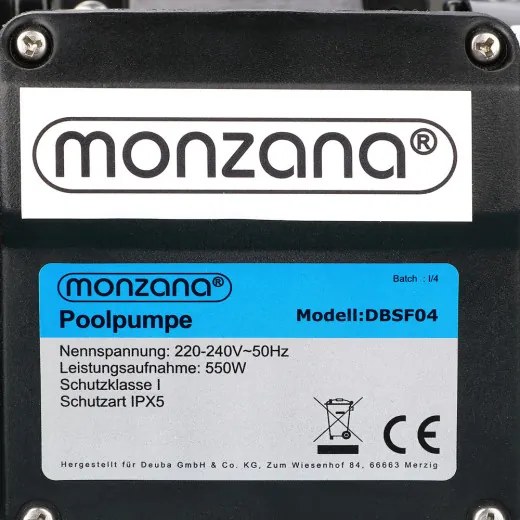 monzana® Homokszűrő rendszer 11.000 l/h előszűrővel