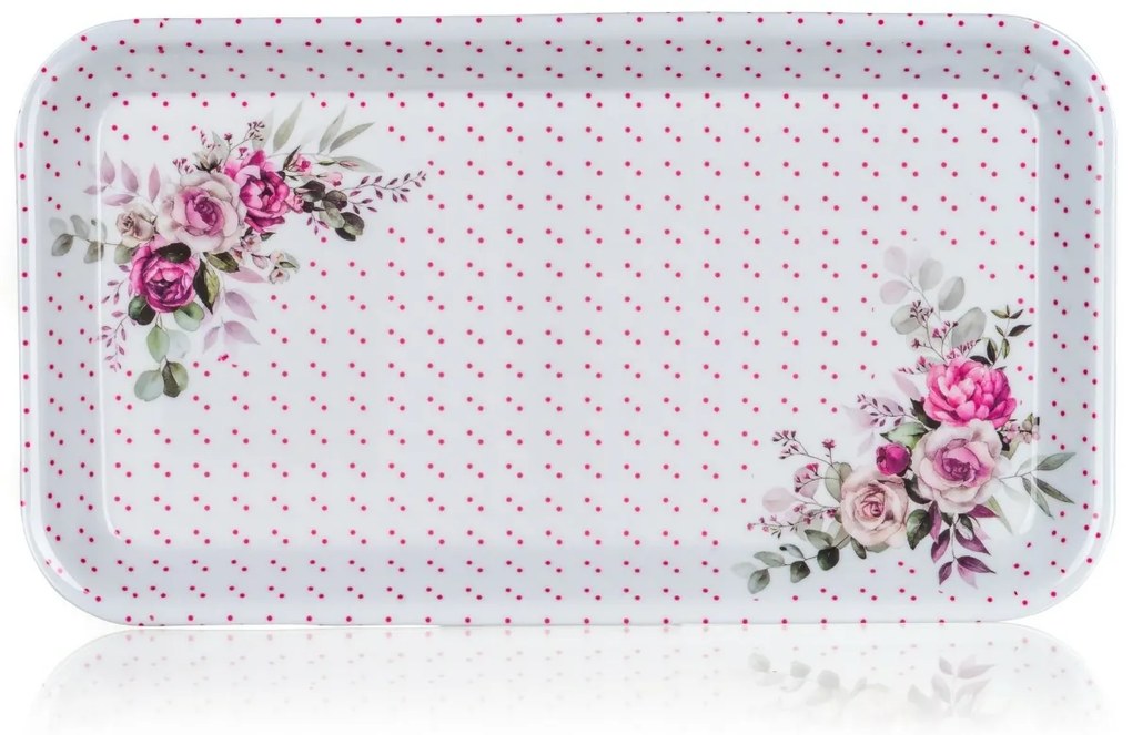Banquet Melamin tálca ROSE 29,5 x 16,5 cm