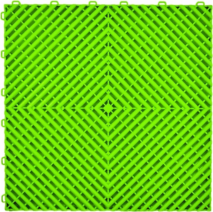 Moduláris padló Csempe puzzle 40x40 Garázs Autó Padló Műhely Zöld