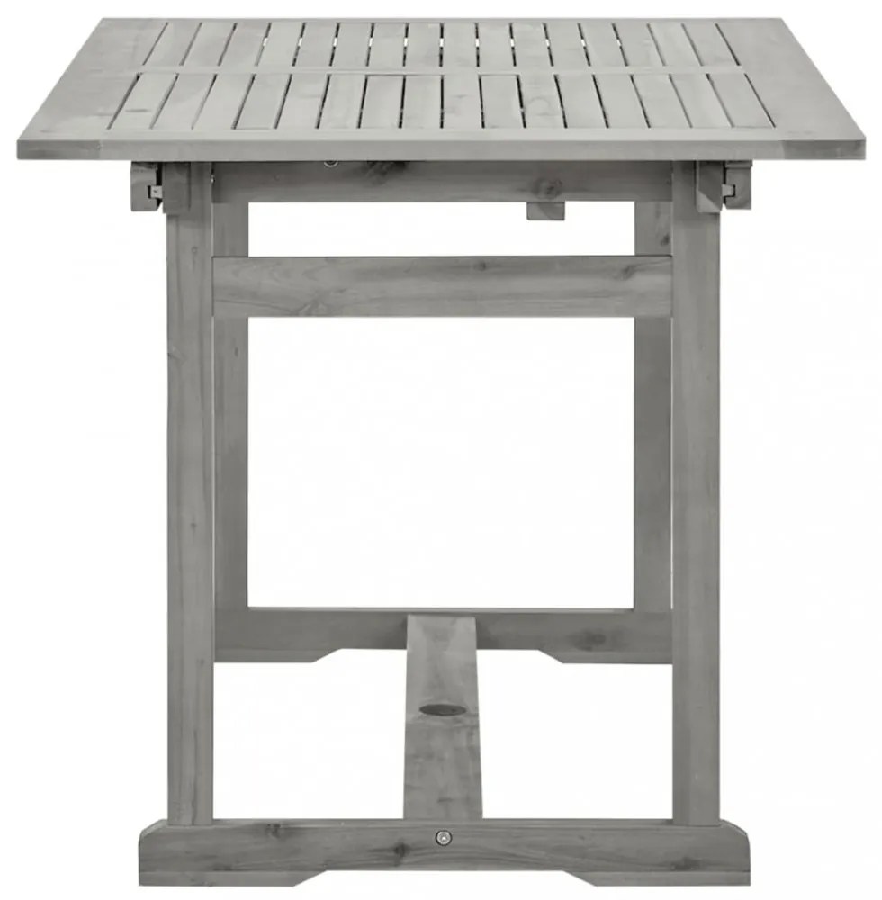 tömör akácfa kerti étkezőasztal (120-170) x 80 x 75 cm