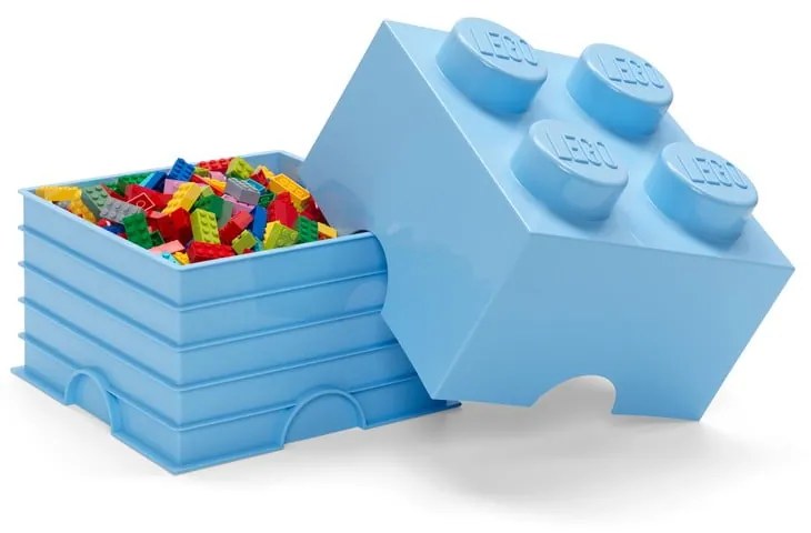 Világoskék négyszögletes tárolódoboz - LEGO®