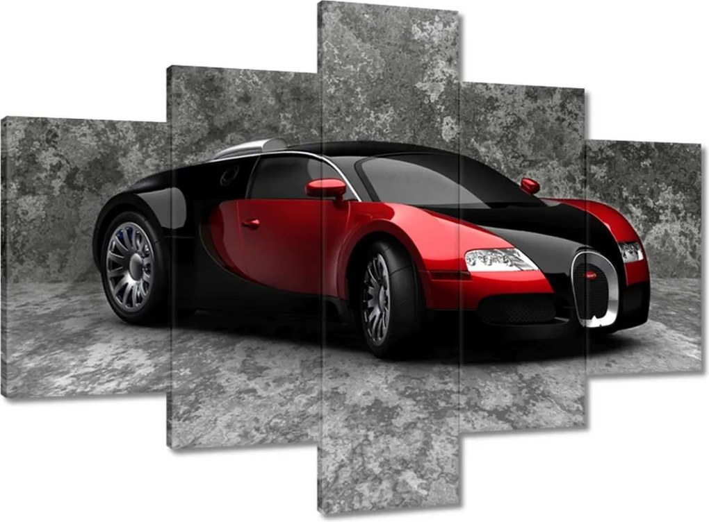 Vászonkép 100x70 Bugatti Veyron Piros