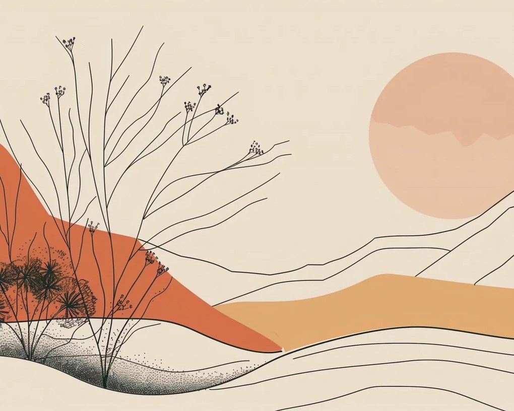 Poszter 50x40cm Sivatagi dűne