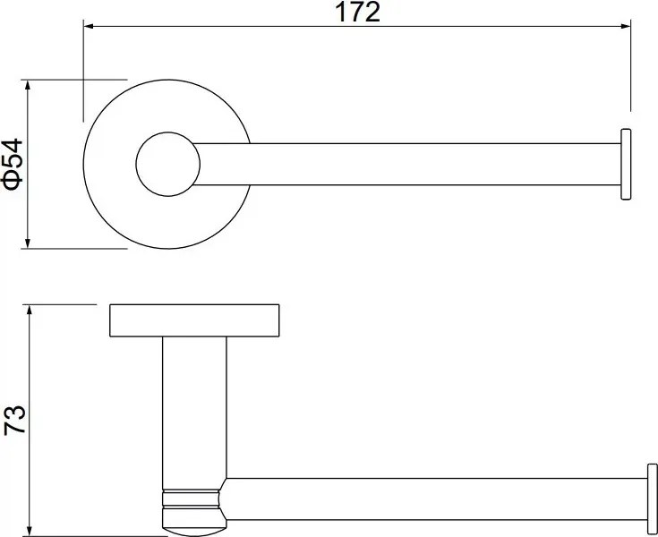 AREZZO design RONO WC papír tartó, szálcsiszolt arany