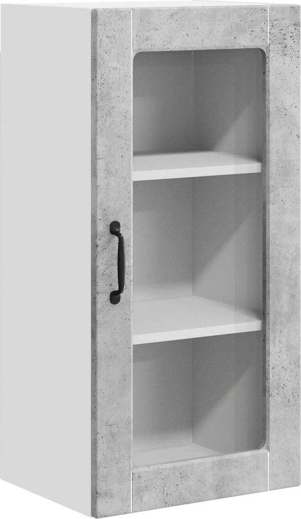 vidaXL Konyhaszekrény Beton Szürke 40 x 31 x 80 cm Faanyag