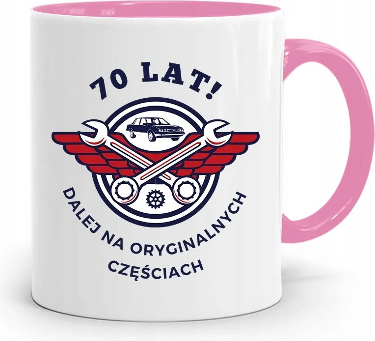 Rózsaszín Bögre Tökéletes Születésnapi Ajándék 70 70-as évek fotónyomtatással