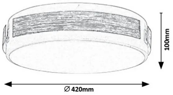Rabalux 5646 - Dimmelhető SALMA mennyezeti LED lámpatest, 24W/230V