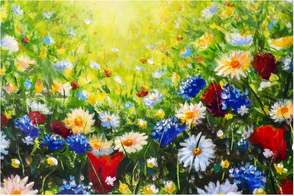 Vadvirágok képe (90x60 cm)